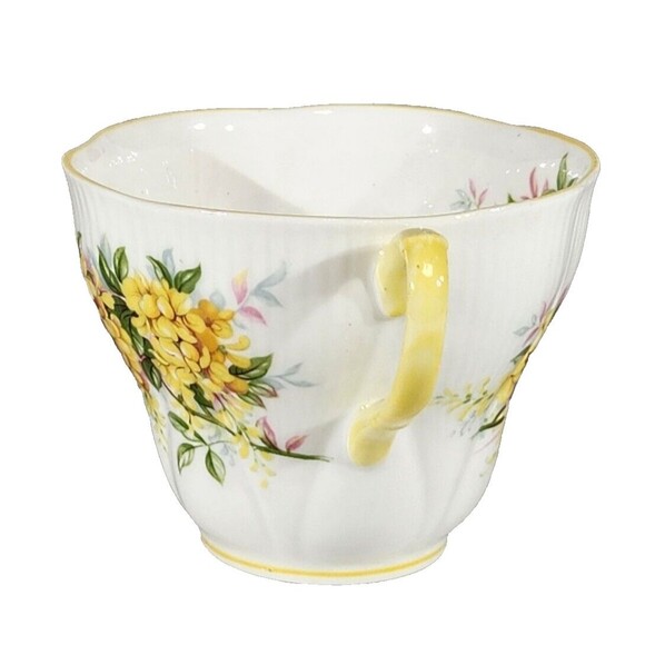 Royal Albert Teacup Saucer Blossom Time Series Laburnum Bone China Yellow Flower - Picture 5 of 9